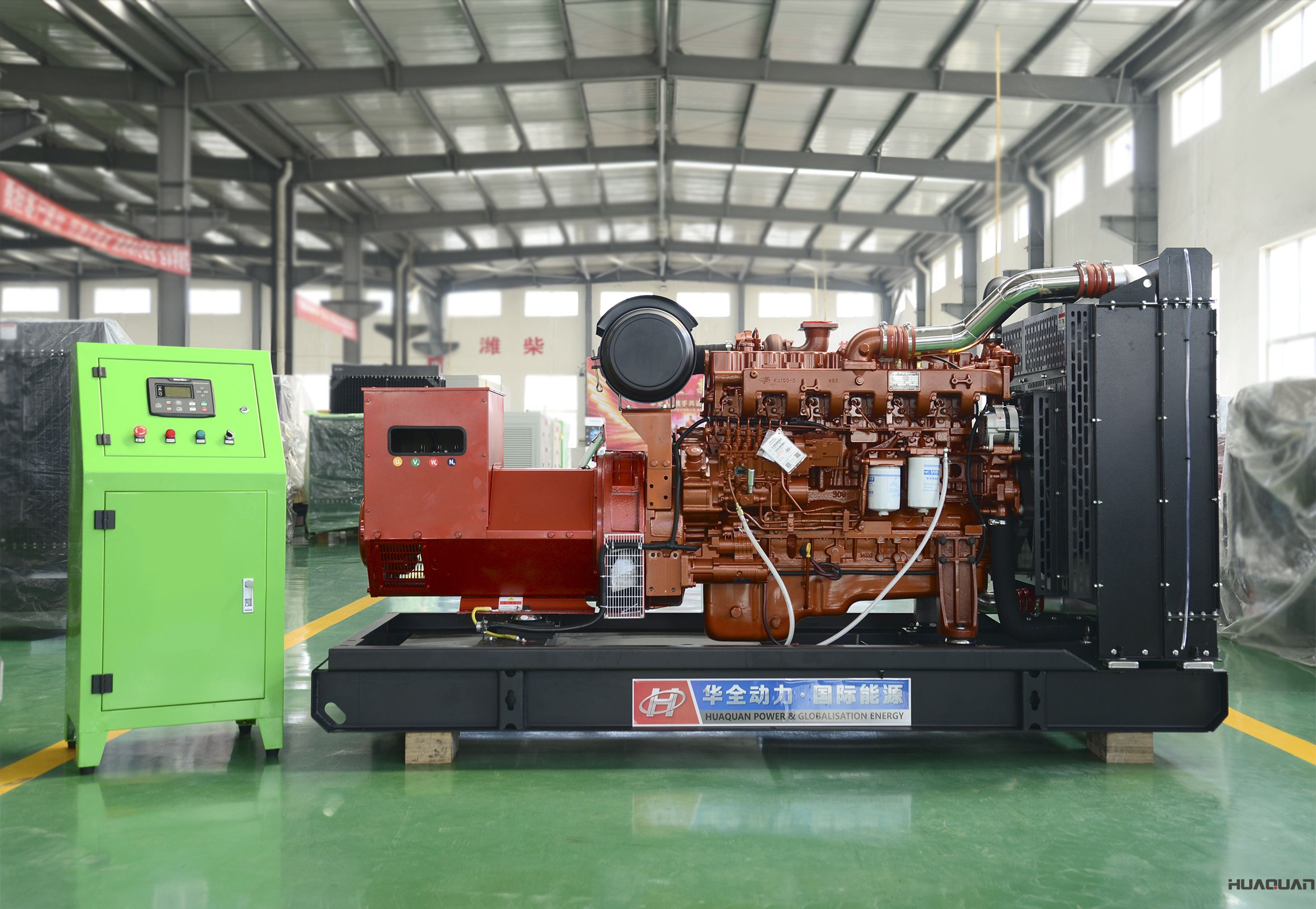 2018年4月20日華全動(dòng)力200kw標(biāo)配柴油發(fā)電機(jī)組發(fā)往北京