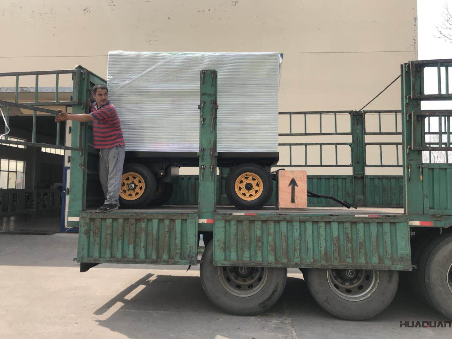 2018年4月2日華全動(dòng)力50kw移動(dòng)拖車（含棚）發(fā)電機(jī)組發(fā)往天津