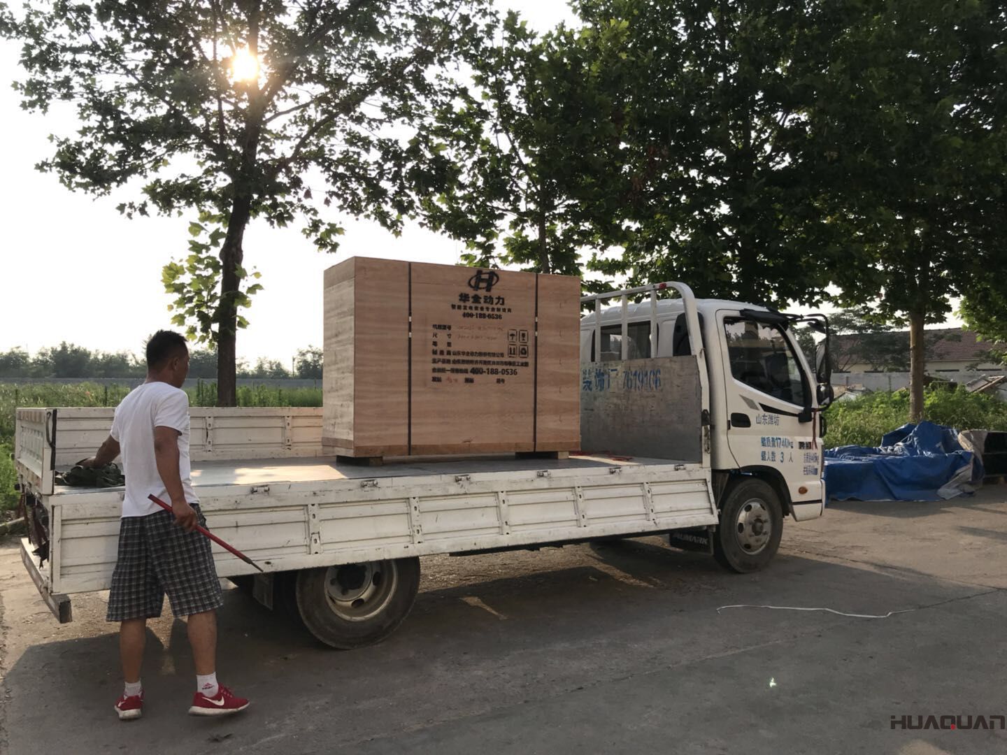 發貨了！7月22號一臺HQ5Q標配型汽油一體機已發往山東省