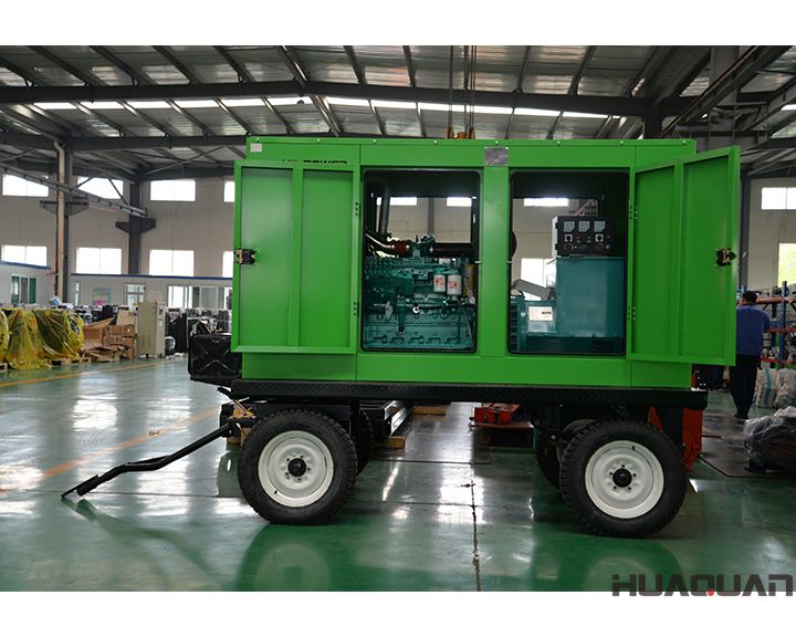 華全動力一臺移動拖車柴油發(fā)電機組于3月23日發(fā)往上海市