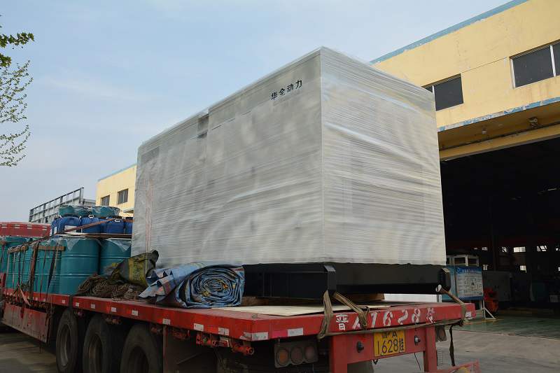 3月26日，汪先生從華全動力采購的250kw靜音箱發(fā)電機組發(fā)往江蘇省